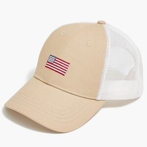 J. Crew Embroidered Trucker Hat NEW One Size